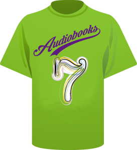 Audiobooks team shirt with 7 on it
