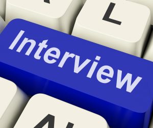 Interview Key on computer keyboard