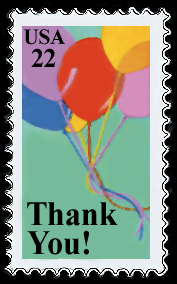 Thank You USA 22 cent stamp