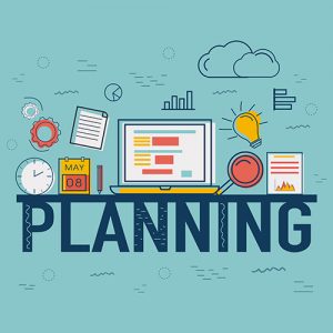 Infographic elements for Business Planning concept.